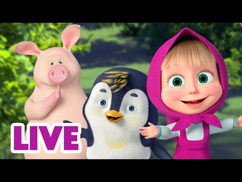 Видео: 🔴 ПРЯМОЙ ЭФИР! LIVE Маша и Медведь 👱‍♀️🐻 Школа теплых обнимашек 🫂🤗