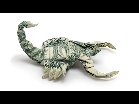 Видео: Оригами Скорпион из долларовой купюры (Won Park)