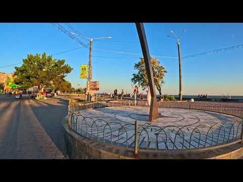 Видео: Бердянск прогулка по Приморской площади 31 июля 2025