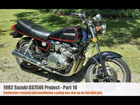 Видео: Реставрация Suzuki GS750E 1982 года — Часть 10 — Снятие карбюратора и регулировка жиклера