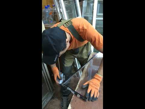 Видео: как укоротить стеклопакет