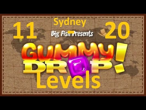 Видео: Конфетки! Gummy Drop! - Sydney - Сидней 11 - 20 Levels ( 11 - 20 уровень )прохождение