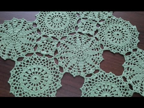 Видео: Пуловер крючком из мотивов. Часть 4. Мотив №3.