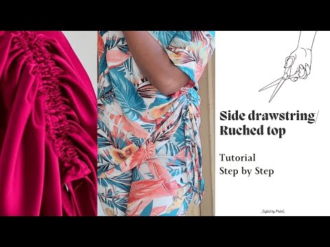 Видео: Как сшить топ | Топ со сборками | Завязка | Для начинающих