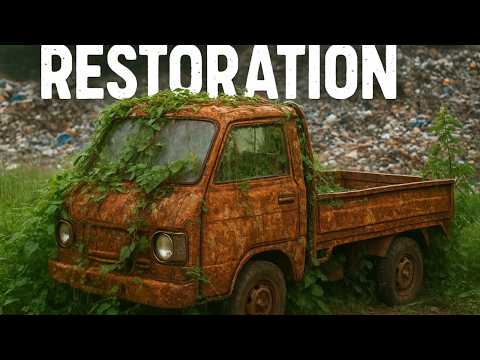 Видео: Полная реставрация кузова и перекраска грузовика Daewoo после серьёзной аварии