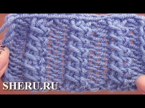 Видео: How To Knit  Cable Stitch Pattern Урок 11 Узор спицами коса из двух перекрещенных петель