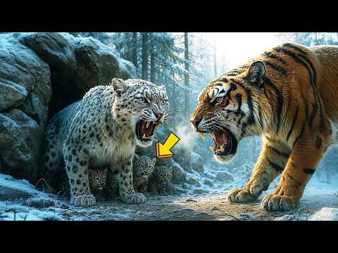 Видео: Егерь спас СНЕЖНЫХ БАРСОВ от тигра. То, что она сделала через месяц — шокировало его до слёз