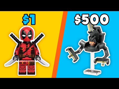 Видео: LEGO МИНИФИГУРКИ за 1$ VS 500$