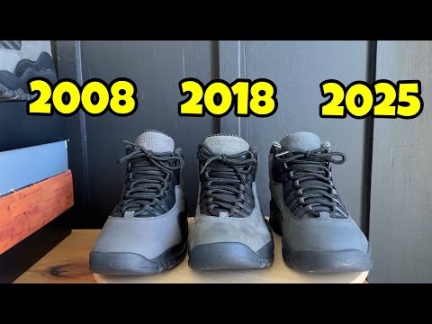 Видео: Air Jordan 10 Shadow: сравнение 2008, 2018 и 2025 годов
