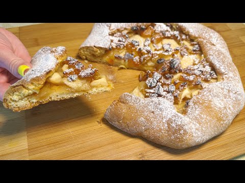 Видео: ГАЛЕТА С ЯБЛОКАМИ ЗА 10 МИНУТ