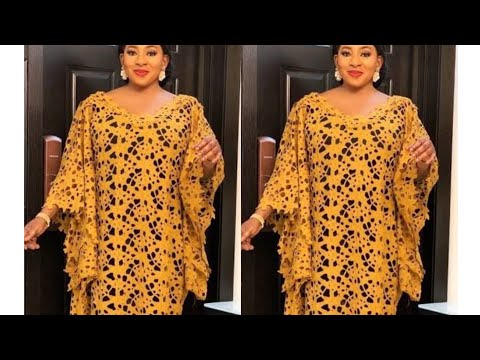 Видео: Как кроить и шить модное кружевное платье-кафтан Бубу