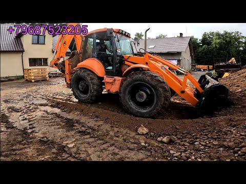 Видео: Fiat Kobelco FB200 восстановленный, небольшой обзор и коррекция давления в гидравлике!