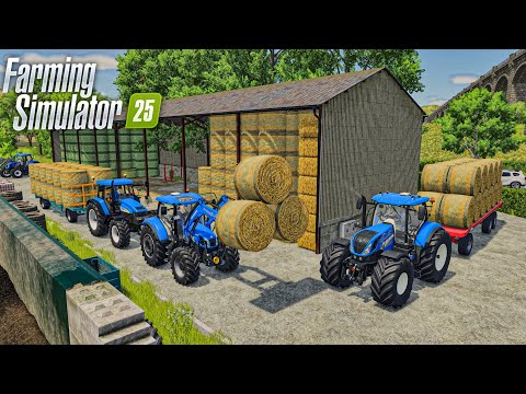 Видео: 4 New Holland для 150 тюков | Farming Simulator 25