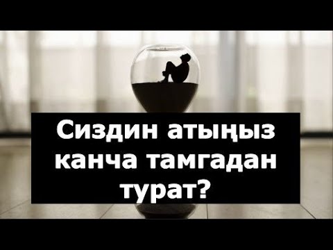 Видео: Атыңыз канча тамгадан турат? Анын да өзүнчө сыры болот экен...