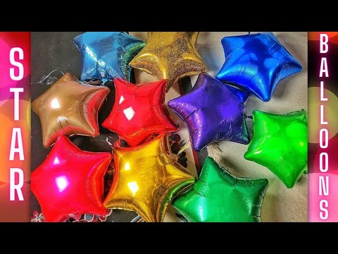 Видео: Надувные шары - Шары в форме звёзд - Фольгированные шары #шары #balloonpop #balloon #kidsvideo