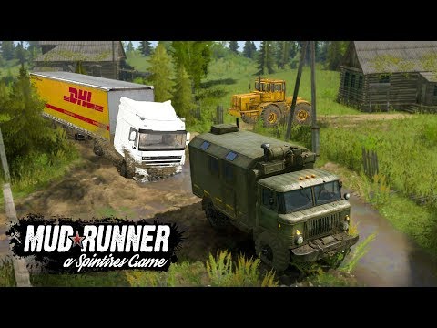 Видео: КТО СМОЖЕТ ВЫТАЩИТЬ ГРУЖЕНУЮ ФУРУ? - SPINTIRES: MUDRUNNER