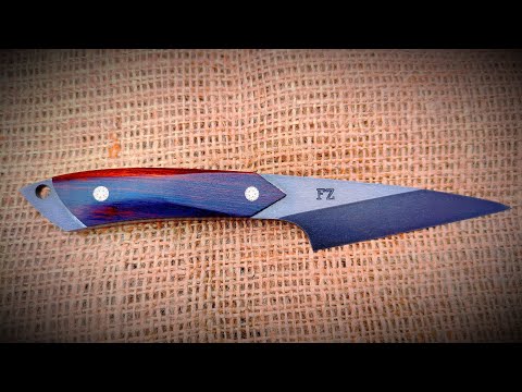 Видео: WOOTZ японский нож KIRIDASHI из арматуры
