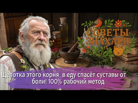 Видео: Щепотка этого корня  в еду спасёт суставы от боли! 100% рабочий метод