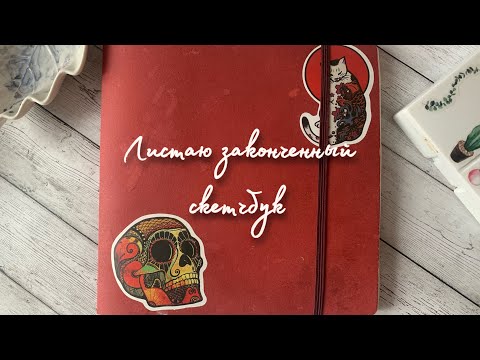 Видео: Листаю скетчбук и изображаю ежа / sketchbook tour