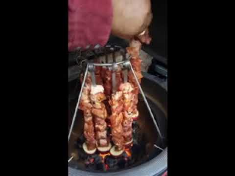 Видео: Kamado Joe: Шашлык в тандыре / SKEWERS in the TANDOOR  ( обзор / review )