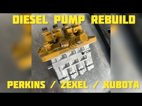 Видео: Perkins / Zexel Diesel Injector Pump Rebuild and Adjustment | JCB Kubota CAT Repair Guide / ТНВД 