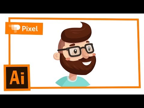 Видео: Рисуем хипстера в Adobe Illustrator | уроки для новичков