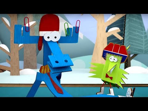 Видео: Бумажки -  Зимний цвет - Серия 64 - мультфильмы для детей и взрослых. Творчество с детьми