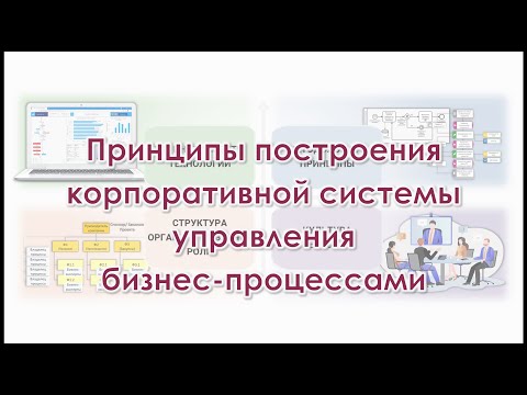 Видео: Принципы построения корпоративной системы управления бизнес-процессами