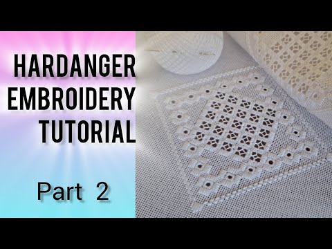 Видео: Hardanger embroidery techniques :  cable stitch , closter blocks in a line , вишивка