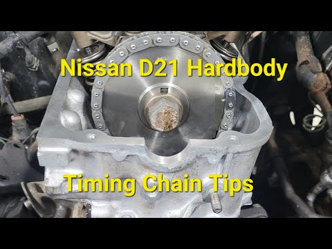Видео: Советы по установке цепи ГРМ Nissan D21 Hardbody #hardbody