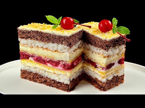 Видео: 🍰 БАУНТІ З ВИШНЕЮ🍰Фурор за столом! ( рецепт пляцка)