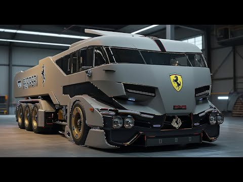 Видео: Футуристический грузовик Ferrari концепт 2025 обзор дизайн интерьер двигатель технологии скорость
