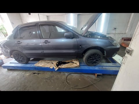Видео: замена порогов лансер 9. антикор. 3я часть