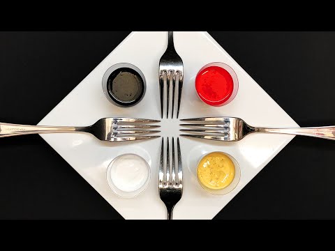 Видео: Акриловая заливка с 4-мя вилками - сплит результаты! | JFA