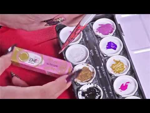 Видео: Ноктопластика - работа със гелова боя FIRST GEL vs GLOSSEMI , Folio , Nail Design Lara Morrano