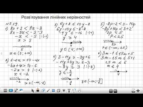 Видео: Розв’язування лінійних нерівностей  Частина 1