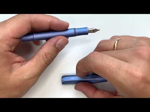 Видео: Перьевая карманная ручка Kaweco ALSport (Aluminium Sport) Stonewashed Blue