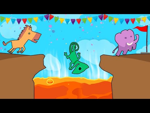 Видео: САМАЯ НАСТОЯЩАЯ ВЕЧЕРИНКА ДРУЗЕЙ! - Ultimate Chicken Horse!