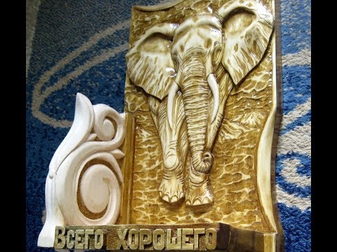 Видео: Как вырезать слона. Ключница из липы.