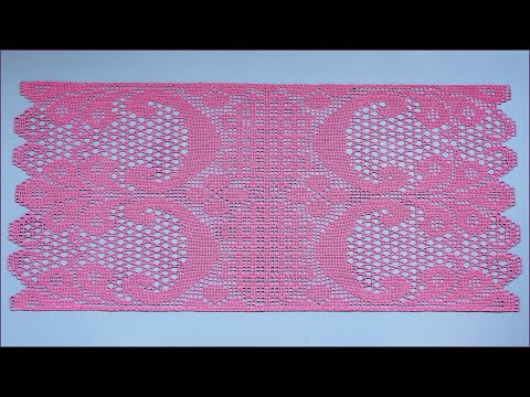 Видео: Филейная салфетка крючком. Часть 1.