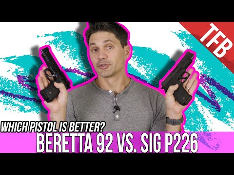 Видео: Sig P226 против Beretta 92: какой 9-мм пистолет-пулемет является королем металла?