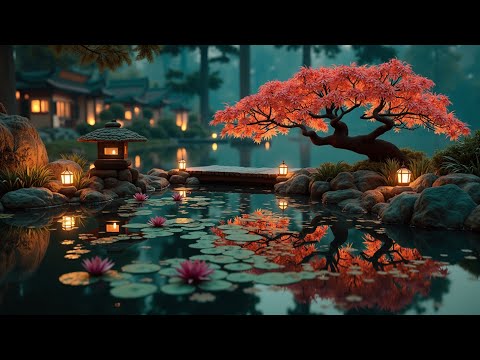 Видео: Музыка дзен-сада и расслабляющая азиатская флейта для глубокой медитации и спокойного сна