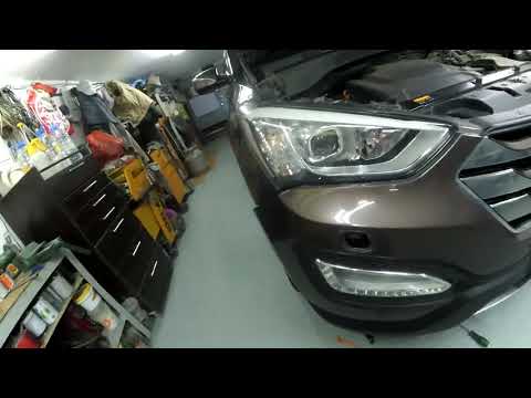 Видео: Hyundai Santa fe 2014г в - как снять передний бампер?