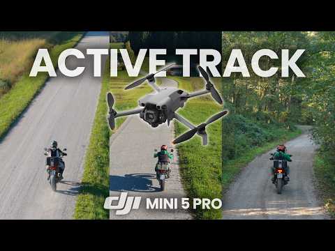 Видео: Мотоцикл против DJI Mini 5 Pro ActiveTrack 360 — сможет ли он выдержать конкуренцию?