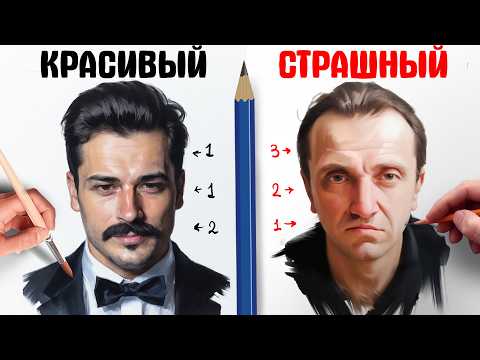 Видео: ЭТО делает лицо КРАСИВЫМ. Каноны художников.