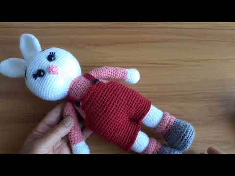 Видео: Зайчик в ботиночках ч. 3 ушки и голова.