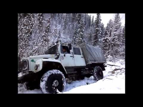 Видео: Газ 3308 #24 11.10.2013 Осеннее ныряние, снежная ночь