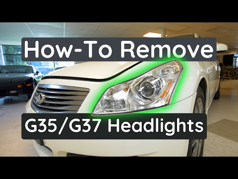 Видео: Как снять фары седана G35/G37
