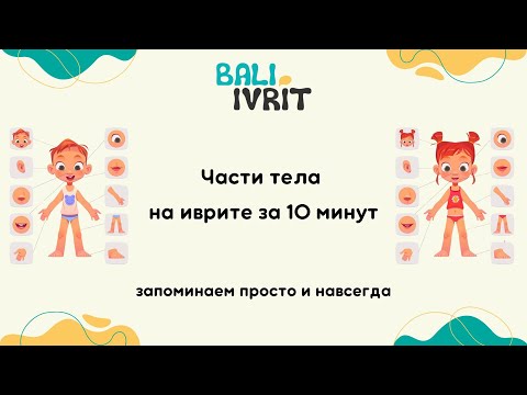 Видео: Части тела на иврите за 10 минут: запоминаем просто и навсегда