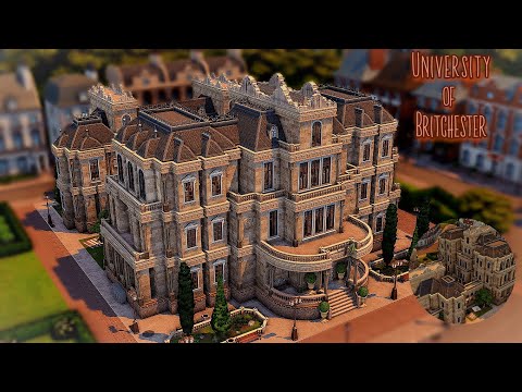 Видео: Университет Бритчестера🎓| University of Britchester|Строительство|Sims 4|Speed build|No CC
